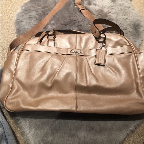 Coach Leather Diaper / Duffle Bag - Picture 2 of 7